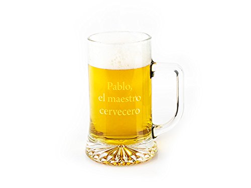 Regalo Original Jarra de Cerveza de Vidrio grabada 50cl Regalo Original Jarra de Cerveza de Vidrio grabada 50cl