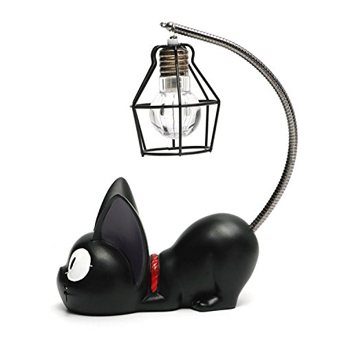 Resina creativa Kiki Cat Animal Luz de la noche, Adornos Decoración del hogar Regalo Pequeño gato Nursery Lámpara Respiración LED Lámpara de noche