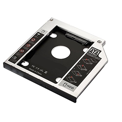 SATA III SSD/HDD Caja de instalación en optical bahìa CD/DVD/Blu-ray de 9.5 mm de altura