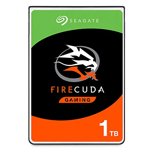 Seagate FireCuda, 1 TB, Disco duro interno híbrido, SSHD de alto rendimiento, 2,5 in, SATA, 6 Gb/s, aceleración mediante flash, caché de 8 GB para videojuegos, PC y portátiles (ST1000LX015)