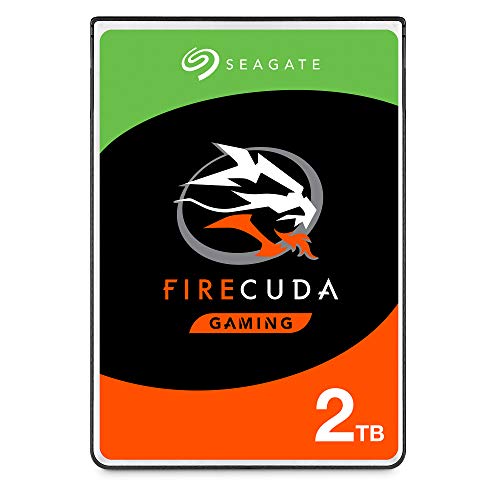 Seagate FireCuda, 2TB, Disco duro interno híbrido, SSHD de alto rendimiento, 2,5 in, SATA, 6 Gb/s, aceleración mediante flash, caché de 8 GB para videojuegos, PC y portátiles (ST2000LX001)