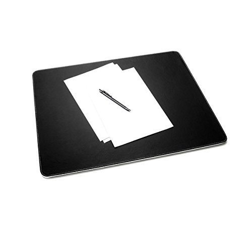 Sigel - Vade de piel sintética para escritorio (600 x 450 mm), color blanco y negro