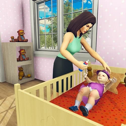 simulador virtual de la madre: juegos de familia feliz mamá