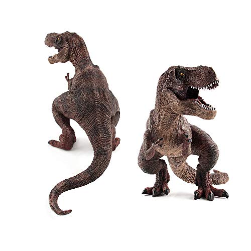 Sipobuy Dinosaur Tyrannosaurus Rex Toys, Modelo estático Grande de Dinosaurio, Regalo Ideal para niños, niños y niñas, marrón
