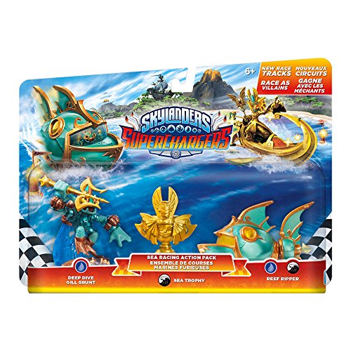 Skylanders SuperCharges - Racing Pack Sea (Deep Dive Gill Grunt/Reef Ripper/Villain Sea Trophy)