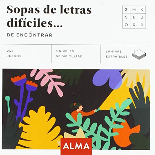 Sopa de letras difíciles de encontrar: 25 (Cuadrados de diversión)