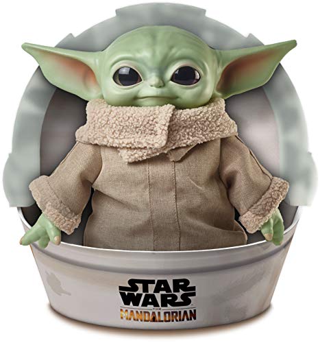 Star Wars Baby Yoda El niño de la serie The Mandalorian, figura peluche de 28 cm, color verde, (Mattel GWD85) Star Wars Baby Yoda El niño de la serie The Mandalorian, figura peluche de 28 cm, color verde, (Mattel GWD85)