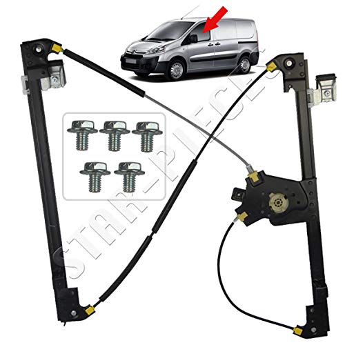 STARKIT PERFORMANCE Elevalunas eléctrico delantero izquierdo conductor para Citroën Jumpy Peugeot Expert Fiat Scudo de 2007 a 2016 STARKIT PERFORMANCE Elevalunas eléctrico delantero izquierdo conductor para Citroën Jumpy Peugeot Expert Fiat Scudo de 2007 a 2016