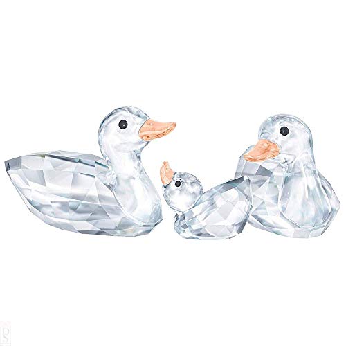 Swarovski - Figura de Pato de Cristal (2,5 x 4,2 x 2,1 cm), Multicolor Claro