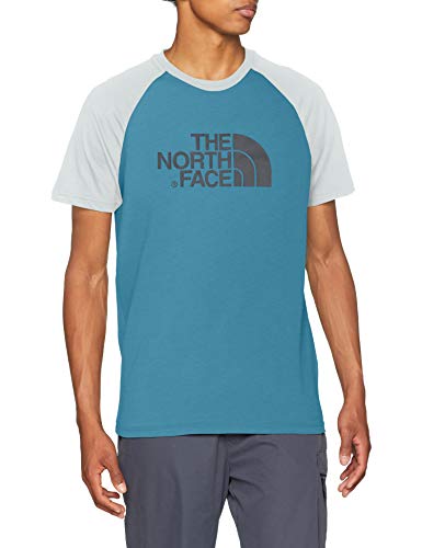 The North Face SS Raglan Easy tee Camiseta, Hombre, Azul (Storm Blue), S