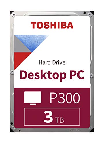 TOSHIBA P300 Disco duro interno 3 TB – 3,5" (pulgadas) – Disco duro SATA (HDD) – 7200 RPM – 6 GB/s – Para juegos, ordenadores, equipos de escritorio, estaciones de trabajo y más