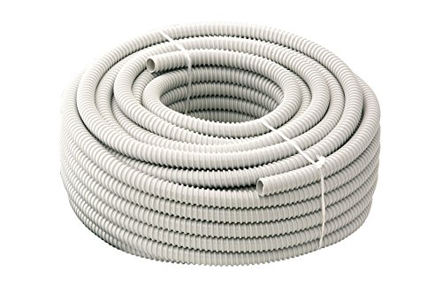 Tubifor - Tubo en espiral flexible, aislante, ondulado, de PVC, para instalaciones eléctricas, madeja de 30 metros TFG