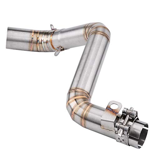 Tubo de sistema de escape completo - 1 PC del sistema de escape completo de la motocicleta Sistema de escape del tubo medio Conexión para 390 2013-2016.