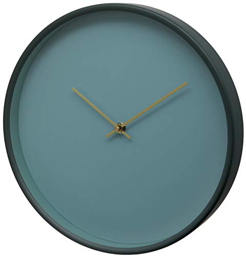 Unity Bristol-Reloj de Pared con Esfera Transparente, 30 cm, Verde