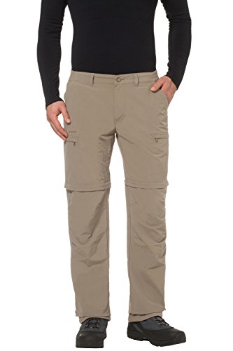 VAUDE Farley ZO IV - Pantalones para hombre, color beige (muddy), talla XL (tamaño del fabricante: 54-Largo)