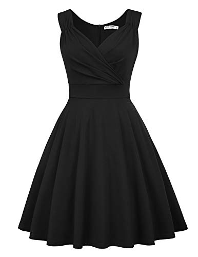 Vestido Vintage para Muejeres sin Mangas Cuello V de Fiesta Cóctel Rockabilly Clásico 3XL CL010698-1 Vestido Vintage para Muejeres sin Mangas Cuello V de Fiesta Cóctel Rockabilly Clásico 3XL CL010698-1
