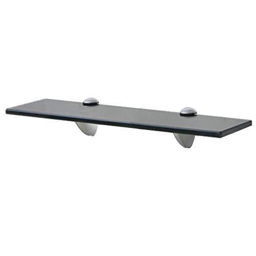 vidaXL Estante Flotante de Cristal 40x20 cm Negro Estantería Balda de Vidrio vidaXL Estante Flotante de Cristal 40x20 cm Negro Estantería Balda de Vidrio
