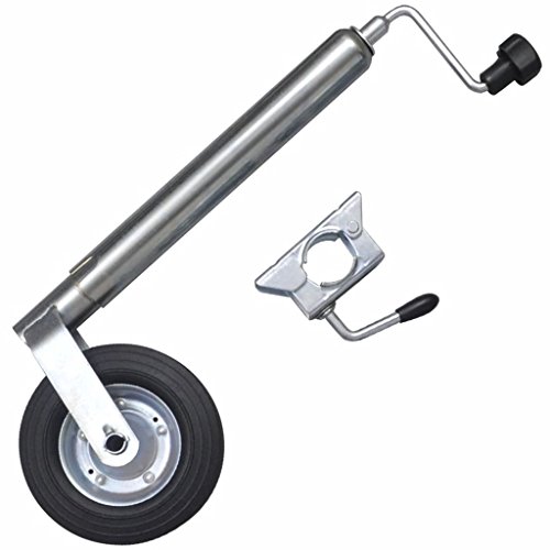 vidaXL Rueda Jockey de Remolque 48 mm con Abrazadera Accesorio Coche Caravana vidaXL Rueda Jockey de Remolque 48 mm con Abrazadera Accesorio Coche Caravana