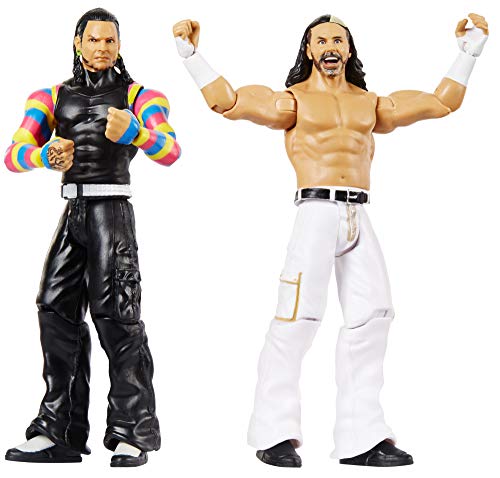 WWE - Pack de 2 figuras de acción luchadores The Hardy Boy Juguetes niños +6 años (Mattel GBN59)