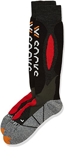 X-Socks Función – Calcetines de esquí Carving Silver, Primavera/Verano, Unisex, Color Anthracite/Red, tamaño 45/47 X-Socks Función – Calcetines de esquí Carving Silver, Primavera/Verano, Unisex, Color Anthracite/Red, tamaño 45/47