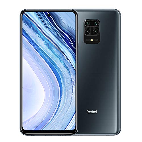 Xiaomi Redmi Note 9 Pro - Smartphone de 6.67" (DotDisplay, 6 GB RAM, 128 GB ROM, 64 MP AI Quad cámara, batería de 502 0mAh) Interstellar Grey [International Version]