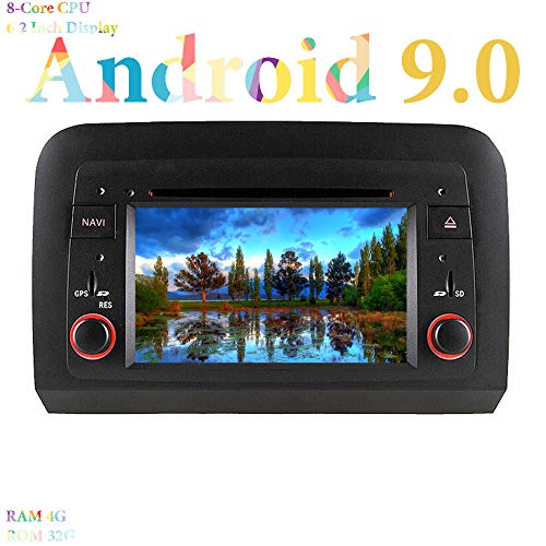 XISEDO Android 9.0 Autoradio 6.2 Pulgadas Car Radio 8-Core RAM 4G ROM 32G In Dash Radio de Coche Navegación para Fiat Croma (2005-2012) (Autoradio)
