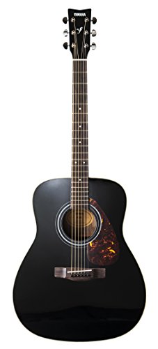 Yamaha F370 Guitarra Acústica Guitarra Folk 4/4 de madera, escala 634 mm, 25 pulgadas, 6 cuerdas metálicas, Color Negro