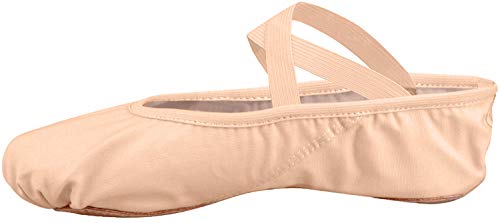 Zapatillas de ballet para nias media punta Split plana Zapatos de ballet diferentes tamaos para nios y adultos, rosa claro, EU 35