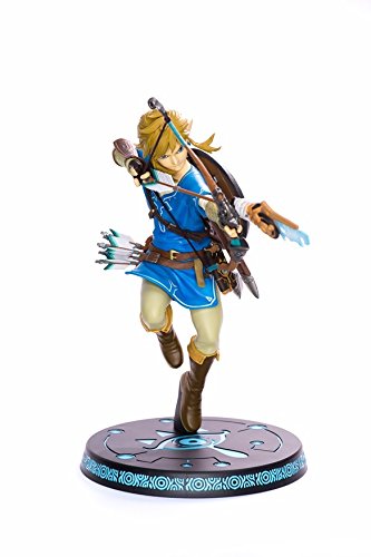 ZELDA Legend Breath of The Wild Link with Bow PVC Painted Statue, Multicolor (First 4 Figures 607353b)