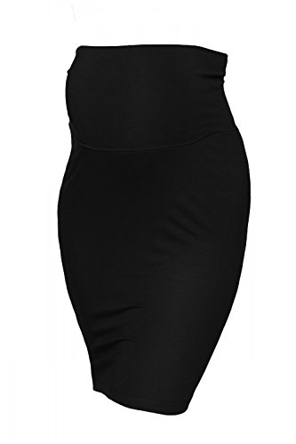 Zeta Ville - Premama Midi Falda de Tubo Banda Barriga elástica - para Mujer 066c (Negro, 38, M) Zeta Ville - Premama Midi Falda de Tubo Banda Barriga elástica - para Mujer 066c (Negro, 38, M)