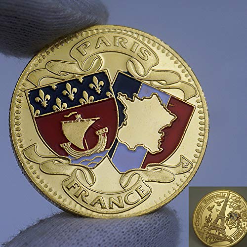 1889,París,Francia,Monedas Conmemorativas,la Torre Eiffel,el Amor,el Oro,Colección,Hermoso,Regalo,2Pcs Moneda de Decisión/dorado / 2pcs 1889,París,Francia,Monedas Conmemorativas,la Torre Eiffel,el Amor,el Oro,Colección,Hermoso,Regalo,2Pcs Moneda de Decisión/dorado / 2pcs