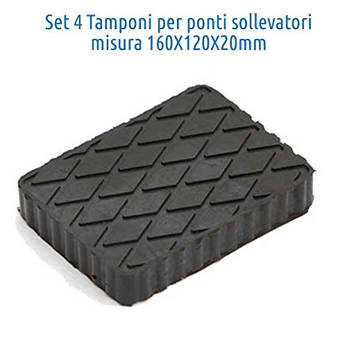 4 TACOS de GOMA 160x120x20 mm para elevador ravaglioli, corghi, omnc 4 TACOS de GOMA 160x120x20 mm para elevador ravaglioli, corghi, omnc