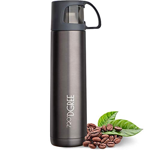 720°DGREE Frasco Termica “Follow“ – 450, 700 ml - Botella de Aislante al vacío Termo de Acero Inoxidable con Taza café y té