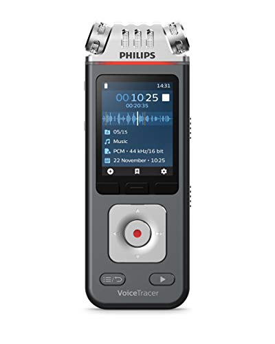 8GB Grabadora de voz digital profesional Philips DVT7110, Voice recorder grabadora de audio portátil
