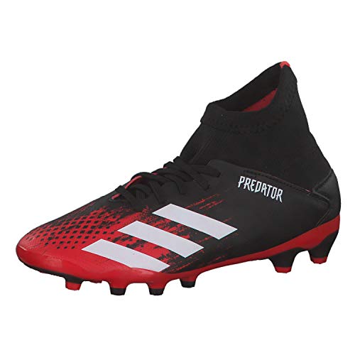 Adidas Predator 20.3 MG J, Zapatillas Deportivas Fútbol Unisex Infantil, Multicolor (Core Black/FTWR White/Active Red)