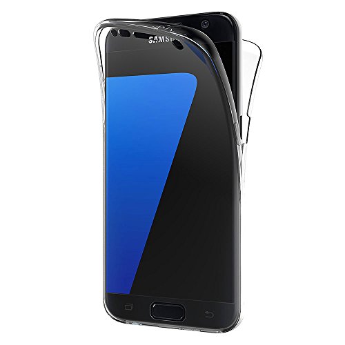 AICEK Funda Samsung Galaxy S7 Edge, Transparente Silicona 360°Full Body Fundas para Samsung S7 Edge Carcasa Silicona Funda Case (5,5 Pulgadas) AICEK Funda Samsung Galaxy S7 Edge, Transparente Silicona 360°Full Body Fundas para Samsung S7 Edge Carcasa Silicona Funda Case (5,5 Pulgadas)