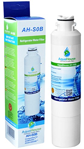AquaHouse AH-S0B filtro de agua compatibles para Samsung nevera DA29-00020B, HAF-CIN/EXP, DA97-08006A-B, DA29-00020A