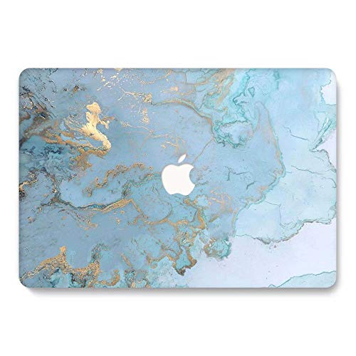 AQYLQ Funda Dura MacBook Pro 13 Pulgadas (Unidad de CD) A1278 Acabado Mate Ultra Delgado Carcasa Rígida Protector de Plástico Cubierta, DL 41 -Mármol Azul