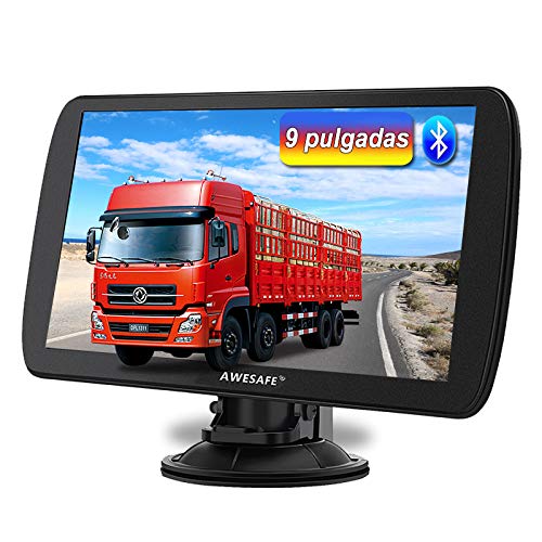 AWESAFE 2020 9 Pulgadas Navegador GPS para Camiones y Coches, con Bluetooth y Actualizaciones de Mapas de Europa para Toda la Vida AWESAFE 2020 9 Pulgadas Navegador GPS para Camiones y Coches, con Bluetooth y Actualizaciones de Mapas de Europa para Toda la Vida