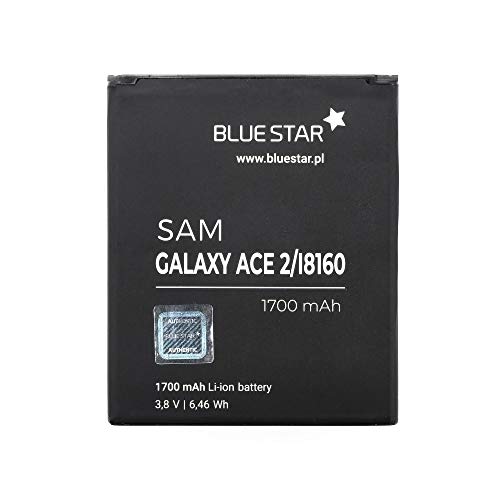 Blue Star Premium - Batería de Li-Ion litio 1700 mAh de Capacidad Carga Rapida 2.0 Compatible con el Samsung Galaxy Ace 2 i8160 / S7562 Duos