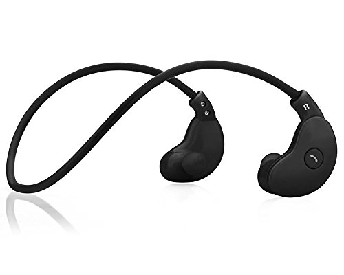Bluetooth® - Auriculares de Diadema con micrófono para Deporte, Correr, Entrenamiento, para Apple iPhone, iPad, iPod 5S, 6, 6S Plus, SE Android, Samsung Galaxy S5, S6, S7, Note 4, 5