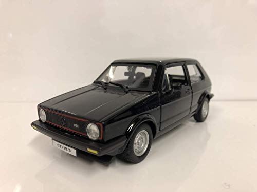 Burago-Volkswagen Golf Mk1 GTI (1979) en color negro y escala 1:24 (18-21089BK)