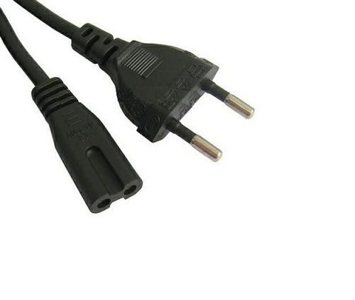 Cable de alimentacion a red tipo 8 cable corriente 1,2m (radio cd video y otros) .