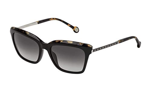 Carolina Herrera Gafas de Sol Mujer SHE689540700 (Diametro 54 mm), Negro, 54 Unisex-Adult