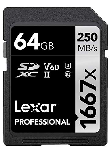 Carte Lexar Professional 1667x 64 Go SDXC UHS-II Carte Lexar Professional 1667x 64 Go SDXC UHS-II