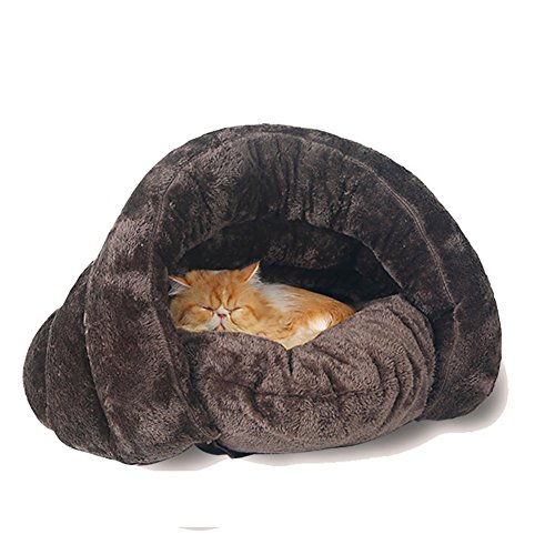 Casa para mascotas con diseño triangular, saco de dormir, lavable, cómoda para acurrucarse, para gatitos, perros y cachorros, un cálido refugio, acogedor y cómodo para tu mascota, de GossipBoy Casa para mascotas con diseño triangular, saco de dormir, lavable, cómoda para acurrucarse, para gatitos, perros y cachorros, un cálido refugio, acogedor y cómodo para tu mascota, de GossipBoy
