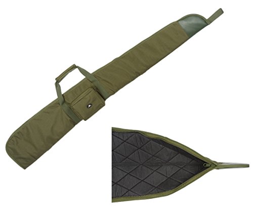 Case4Life Verde Acolchado Protector Rifle de Aire Caso/Escopeta/Bolsa de Caza + Desmontable Acolchado Bandolera - Garantía de por Vida