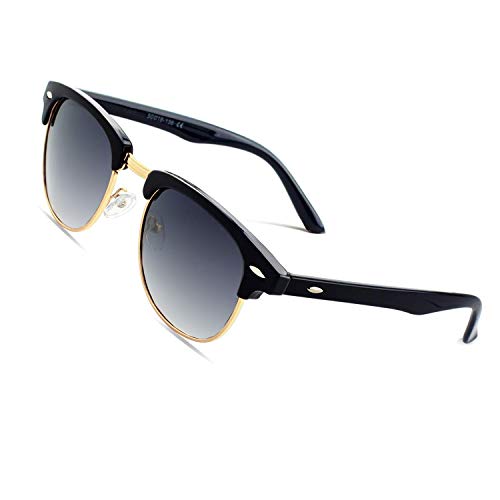 CGID Gafas de sol polarizadas retro medio marco clásico para Hombre y Mujer MJ56