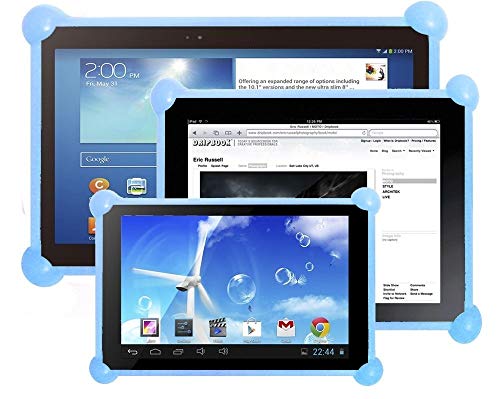 Color Dreams Funda Tablet Silicona Universal Compatible con Cualquier Tablet de Cualquier tamaño como 7", 8", 9", 9.7", 10.1 Azul Color Dreams Funda Tablet Silicona Universal Compatible con Cualquier Tablet de Cualquier tamaño como 7", 8", 9", 9.7", 10.1 Azul