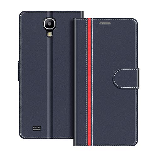 COODIO Funda Samsung Galaxy S4 con Tapa, Funda Movil Samsung S4, Funda Libro Galaxy S4 Carcasa Magnético Funda para Samsung Galaxy S4, Azul Oscuro/Rojo COODIO Funda Samsung Galaxy S4 con Tapa, Funda Movil Samsung S4, Funda Libro Galaxy S4 Carcasa Magnético Funda para Samsung Galaxy S4, Azul Oscuro/Rojo